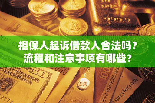武汉担保人起诉借款人合法吗？流程和注意事项有哪些？