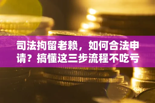 武汉司法拘留老赖，如何合法申请？搞懂这三步流程不吃亏！