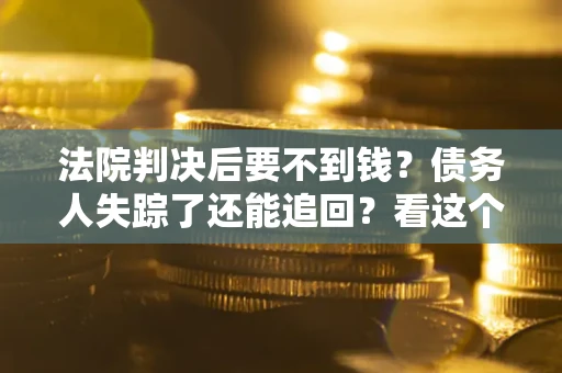 武汉法院判决后要不到钱？债务人失踪了还能追回？看这个方法！