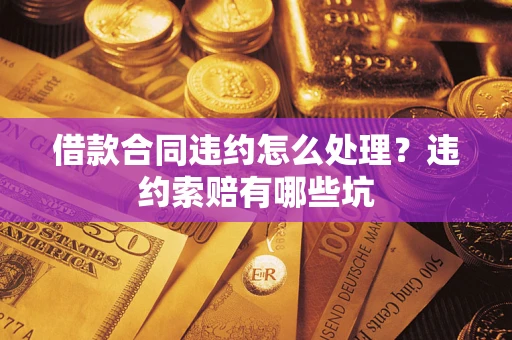武汉借款合同违约怎么处理？违约索赔有哪些坑