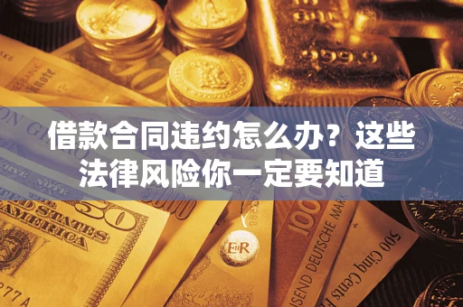 武汉借款合同违约怎么办？这些法律风险你一定要知道