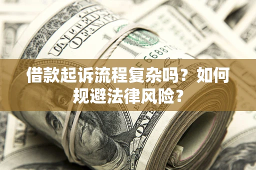 武汉借款起诉流程复杂吗？如何规避法律风险？