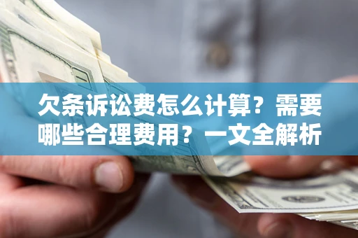 武汉欠条诉讼费怎么计算？需要哪些合理费用？一文全解析