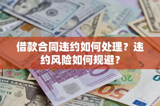 武汉借款合同违约如何处理？违约风险如何规避？