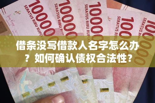 武汉借条没写借款人名字怎么办？如何确认债权合法性？