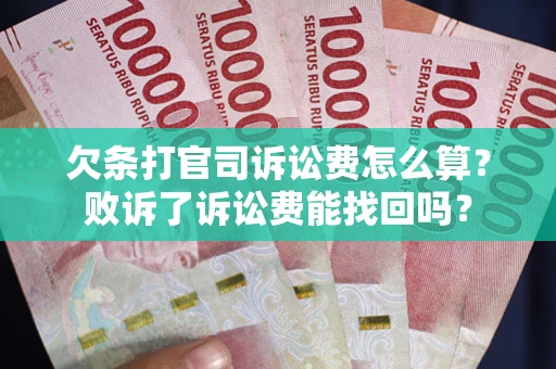 武汉欠条打官司诉讼费怎么算？败诉了诉讼费能找回吗？