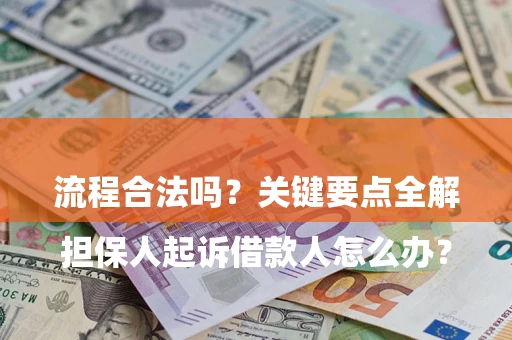 武汉

担保人起诉借款人怎么办？流程合法吗？关键要点全解析