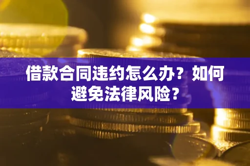 武汉借款合同违约怎么办？如何避免法律风险？