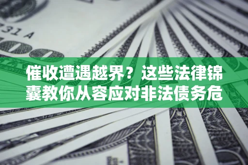 武汉催收遭遇越界？这些法律锦囊教你从容应对非法债务危机