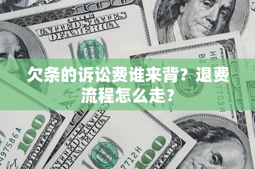 武汉欠条的诉讼费谁来背？退费流程怎么走？