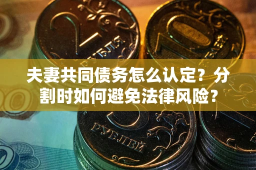 武汉夫妻共同债务怎么认定？分割时如何避免法律风险？