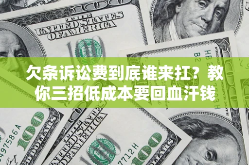 武汉欠条诉讼费到底谁来扛？教你三招低成本要回血汗钱